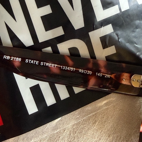 New authentic Ray-Ban pink Havana state street Sunglasses - Picture 6 of 6